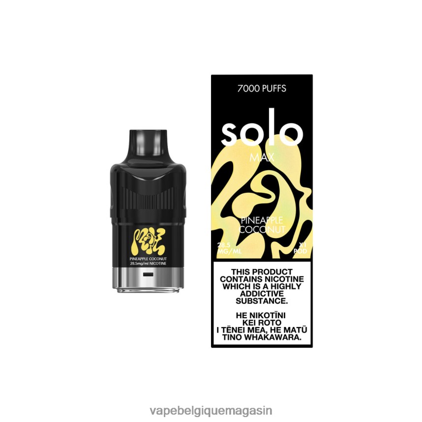 Eliquide Belgique - Solo MAX cosse ananas noix de coco VVF06675
