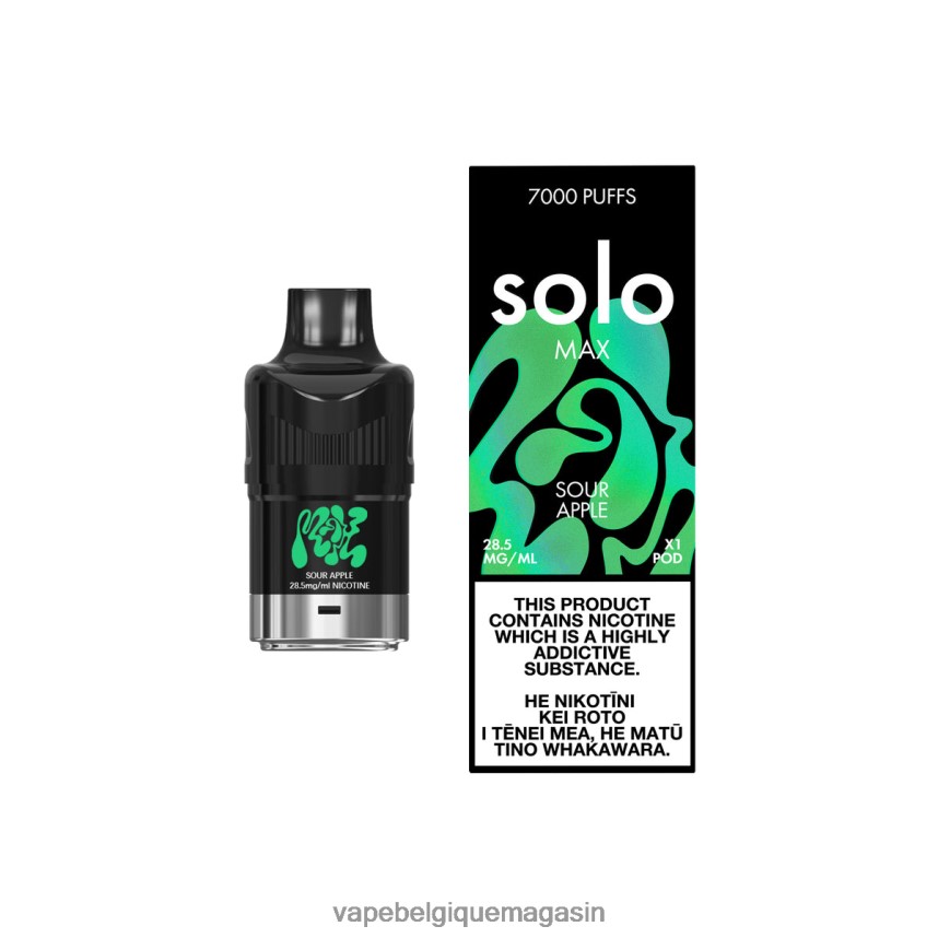 Eliquide Belgique - Solo MAX cosse pomme aigre VVF06680