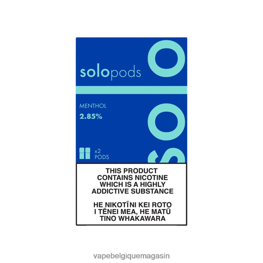 Vape Belgique - Solo pack de 2 dosettes de remplacement menthol VVF06651