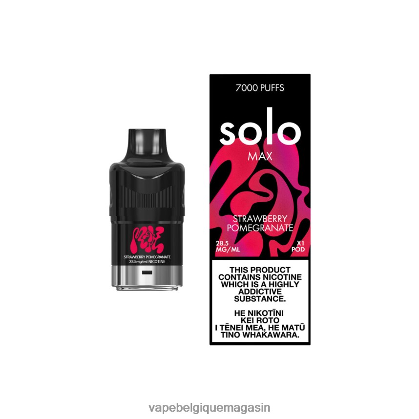 Vape Juice - Solo MAX cosse fraise grenade VVF06684