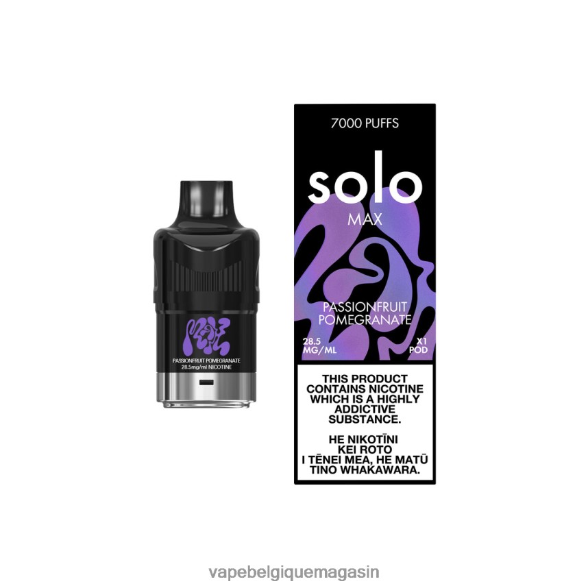 Vape Juice - Solo MAX cosse grenade fruit de la passion VVF06689