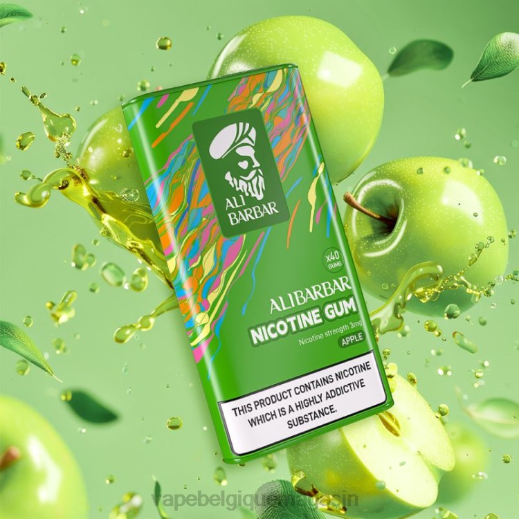 Vape Jetable - Alibarbar gomme à la nicotine pomme L8DN98