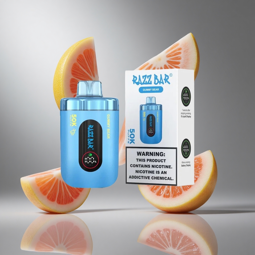 Razz Bar 50000 Bouffées Ourson Gélifié Rechargeable vape wholesale Belgium