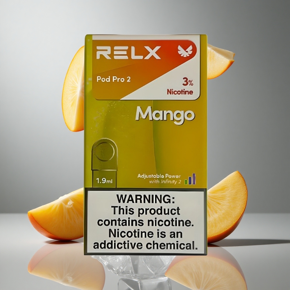 RELX Pod Pro 2 600 bouffées Mangue Glacée 3% nicotine vape wholesale Belgium