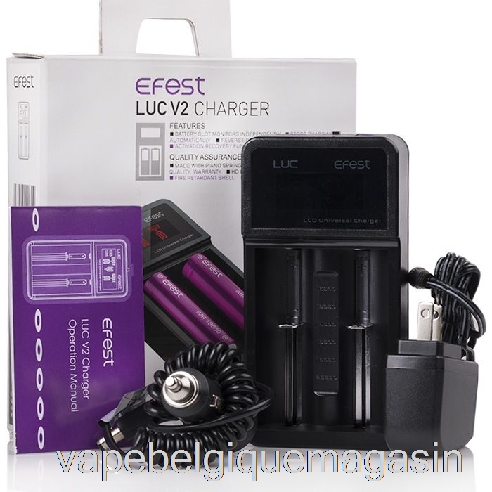Vape Shop Bruxelles Chargeur Intelligent Efest Luc V2