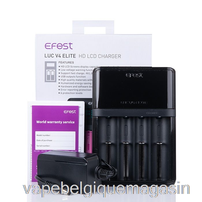 Vape Shop Bruxelles Efest Luc V4 Elite Hd Lcd Chargeur