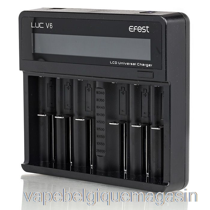 Vape Juice Efest Luc V6 Chargeur Universel Lcd 6 Baies