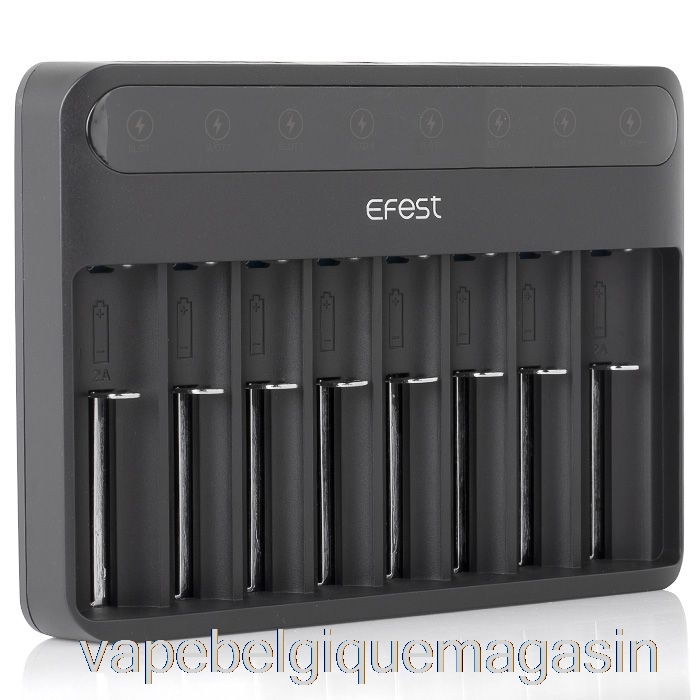 Vape Juice Efest Luxuriant Q8 Chargeur De Batterie Intelligent à 8 Baies