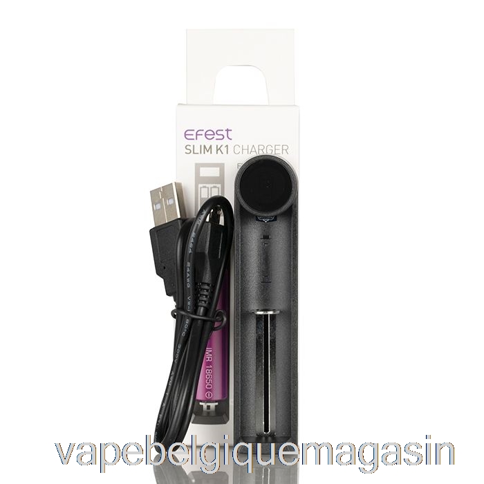 Chargeur De Batterie à Emplacement Unique Vape Juice Efest Slim K1