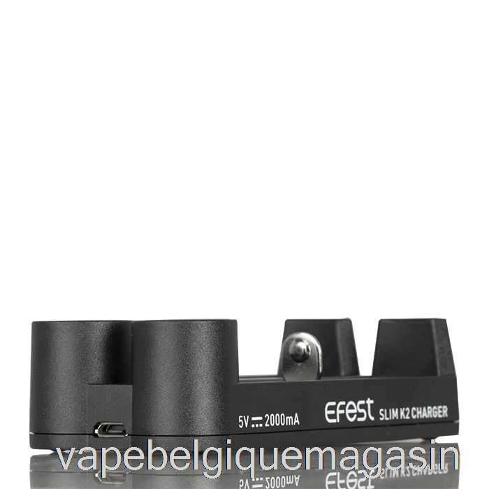 Vape Belgique Efest Slim K2 Chargeur De Batterie à Deux Emplacements