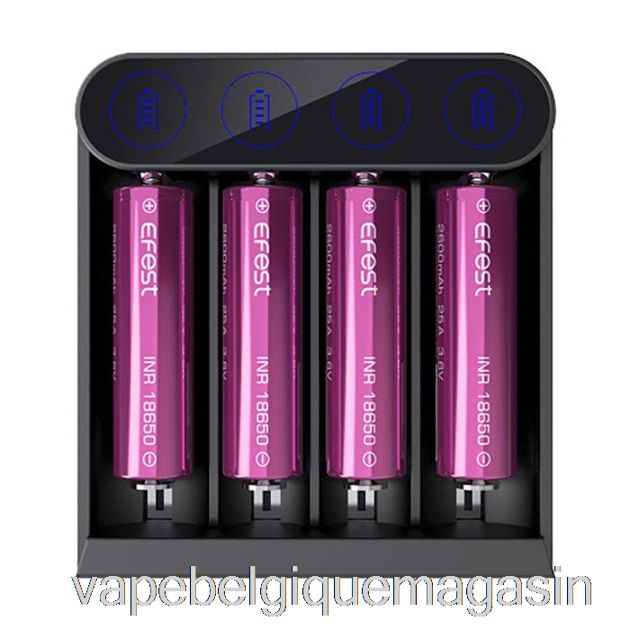 Vape Jetable Efest Slim K4 Chargeur De Batterie Usb-c