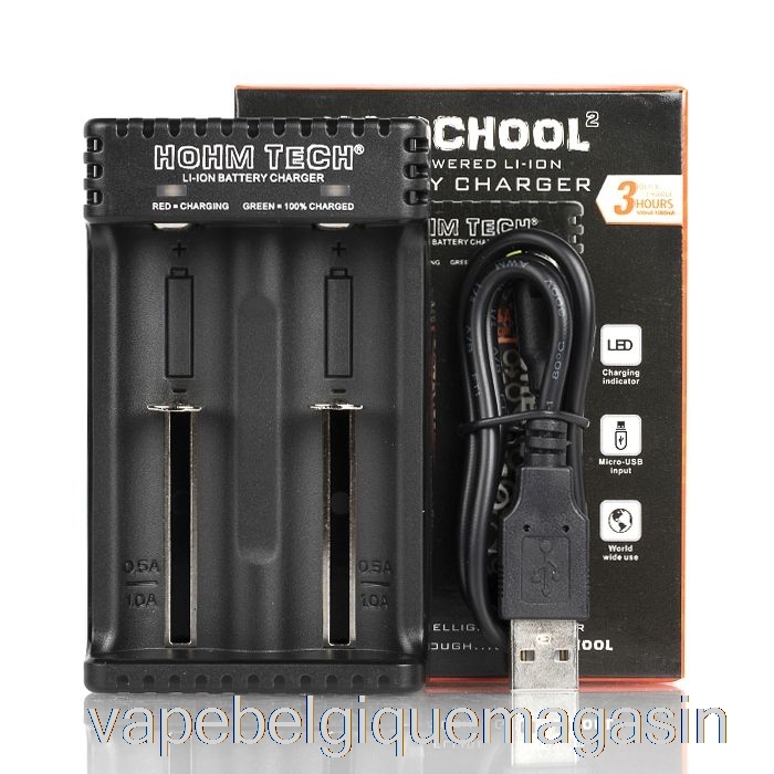 Vape Shop Bruxelles Hohm Tech School 2 2a Chargeur Micro-usb