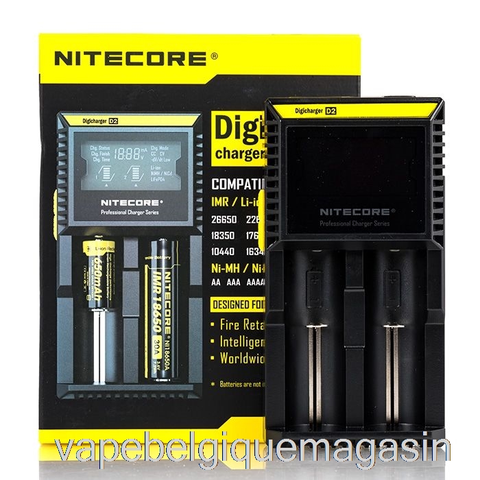 Chargeur De Batterie Vape Jetable Nitecore D2 (2 Baies)