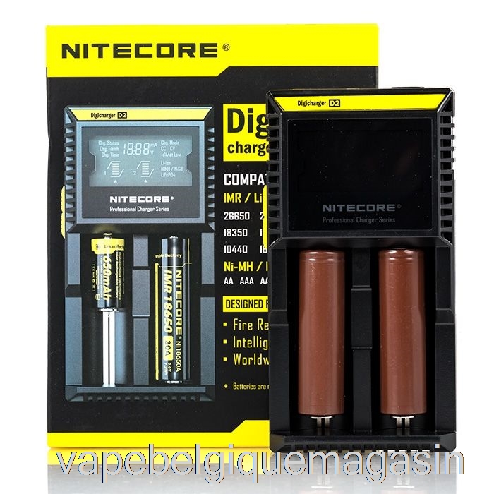 Chargeur De Batterie Vape Jetable Nitecore D2 (2 Baies)