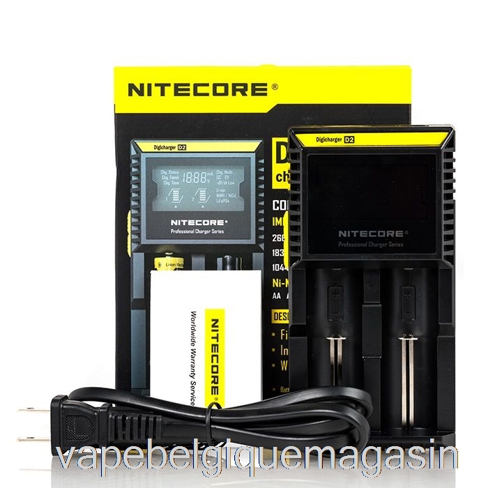 Chargeur De Batterie Vape Jetable Nitecore D2 (2 Baies)