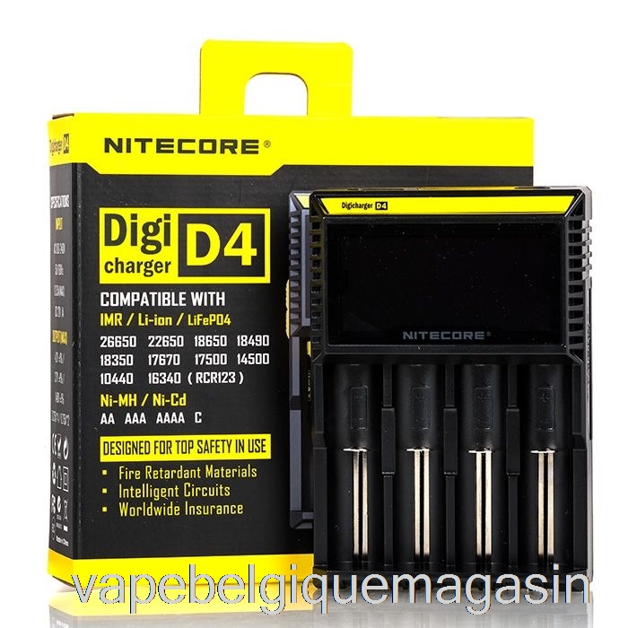 Chargeur De Batterie Vape Jetable Nitecore D4 (4 Baies)