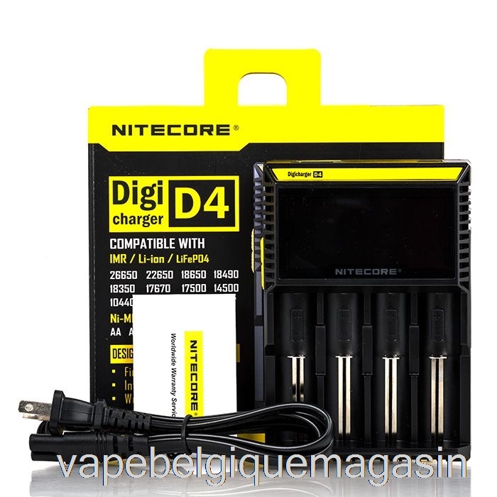 Chargeur De Batterie Vape Jetable Nitecore D4 (4 Baies)