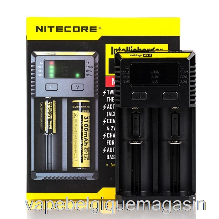 Chargeur De Batterie Vape Juice Nitecore I2 (2 Baies)