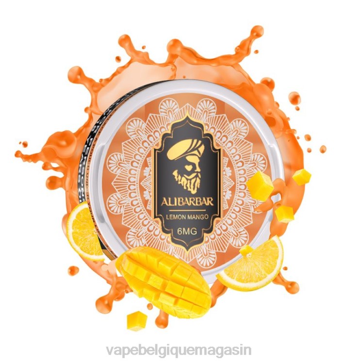 Vape Belgique - Alibarbar sachets de nicotine mangue citron L8DN86
