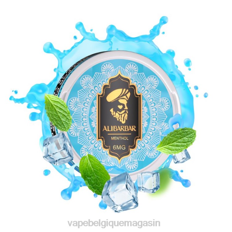 Vape Jetable - Alibarbar sachets de nicotine menthol L8DN88