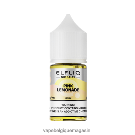 Eliquide Belgique - ELFBAR ELFLIQ nic sel 30ml limonade rose TLZ0X625
