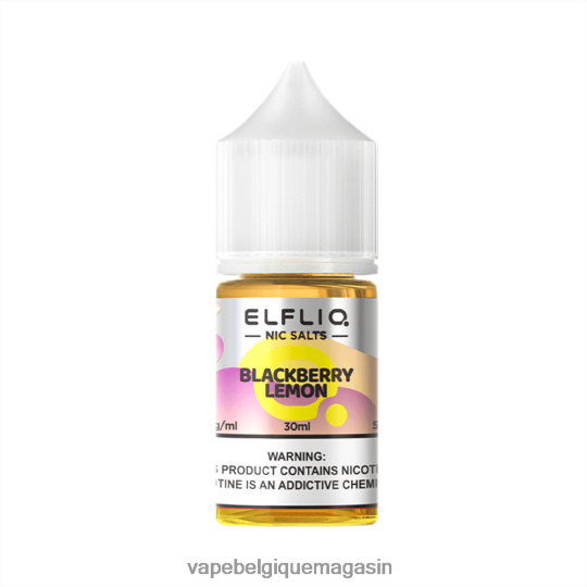 Vape Jetable - ELFBAR ELFLIQ nic sel 30ml citron à mûres TLZ0X68