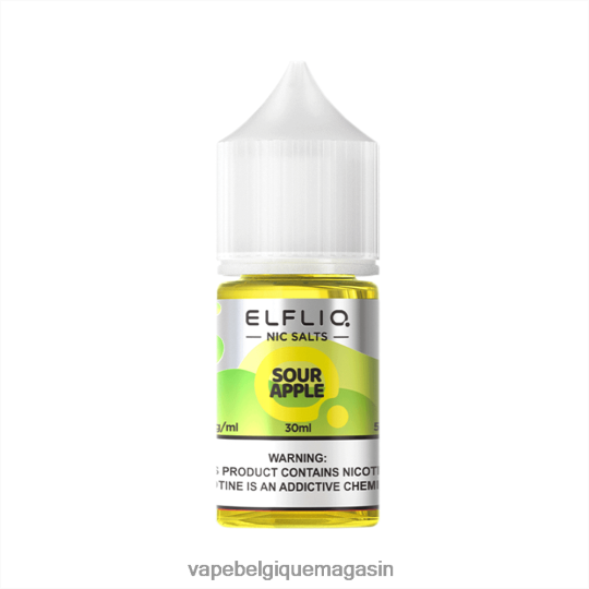 Vape Jetable - ELFBAR ELFLIQ nic sel 30ml pomme aigre TLZ0X628