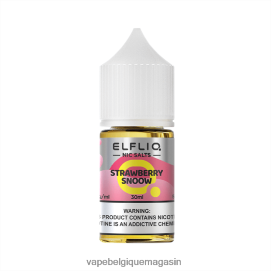 Vape Jetable - ELFBAR ELFLIQ nic sel 30ml snow à fraise TLZ0X633