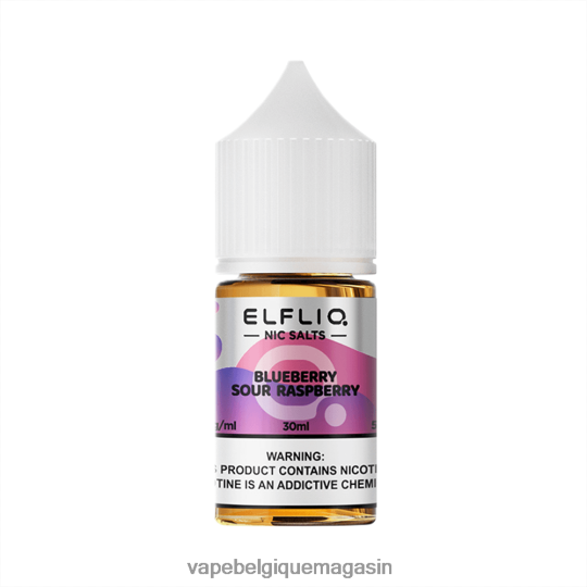 Vape Shop Bruxelles - ELFBAR ELFLIQ nic sel 30ml framboise aigre-bleuette TLZ0X612