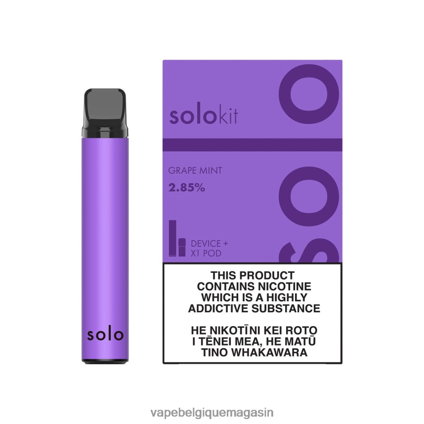 Eliquide Belgique - Solo kit de dosettes menthe raisin VVF06645