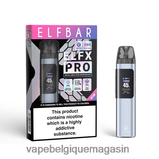 Eliquide Belgique - ELFBAR ELFX Pro Appareil à pod ouvert noir TLZ0X65