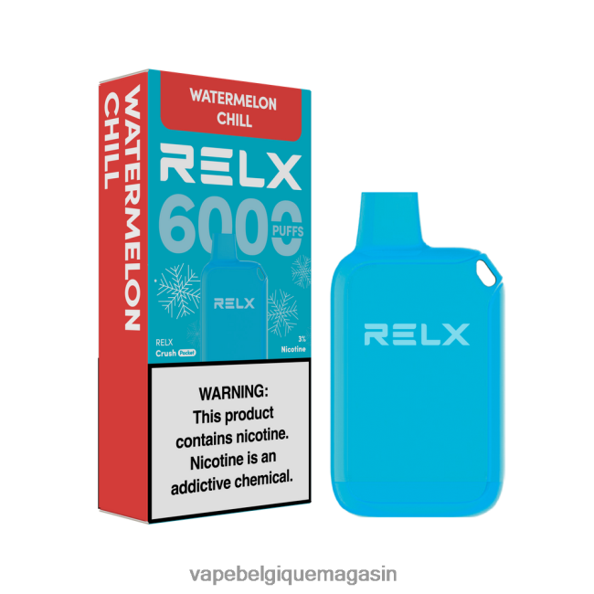 Vape Juice - RELX Crush Pocket 6000 glacé fraîcheur de pastèque BLBXJX24
