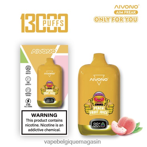 Eliquide Belgique - Aivono AIM FREAK 13000 HZ2D6245 jus de pêche
