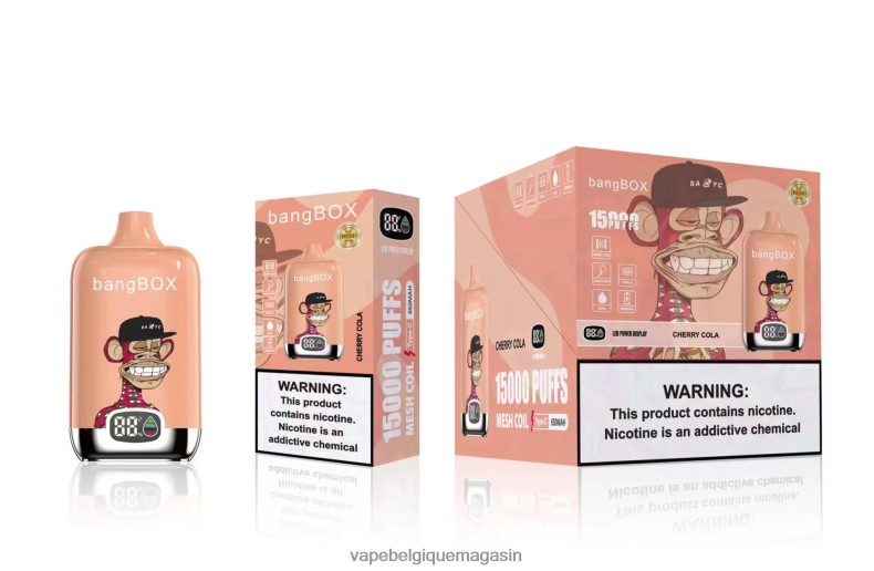 Eliquide Belgique - Bang Box 15000 bouffées cola aux cerises 4V64F840