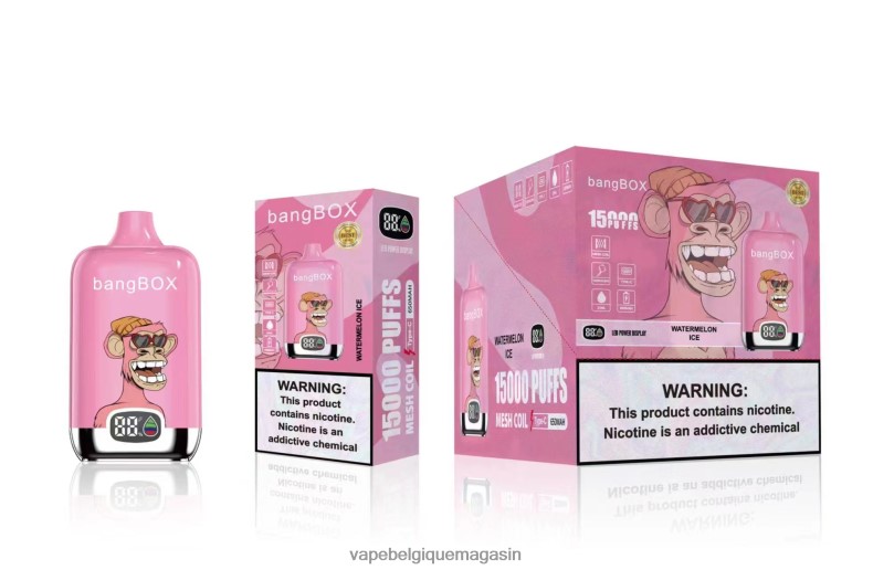 Eliquide Belgique - Bang Box 15000 bouffées glace à la pastèque 4V64F845