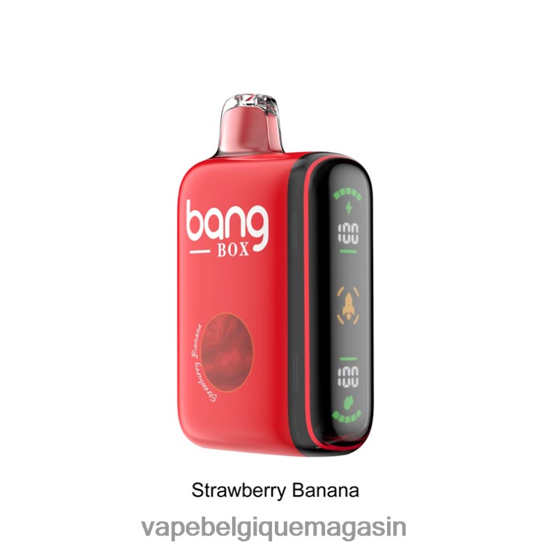 Eliquide Belgique - Bang Box Affichage de puissance intelligent de 9 000 à 18 000 bouffées banane fraise 4V64F825