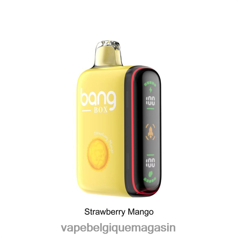 Eliquide Belgique - Bang Box Affichage de puissance intelligent de 9 000 à 18 000 bouffées mangue fraise 4V64F835