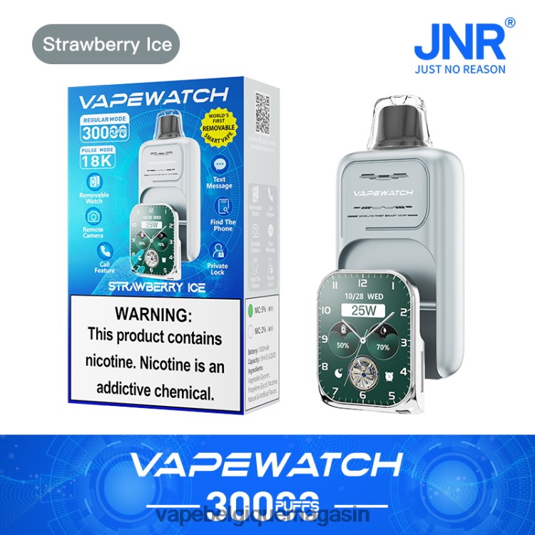 Eliquide Belgique - JNR montre vape glace à la fraise T26B2D10