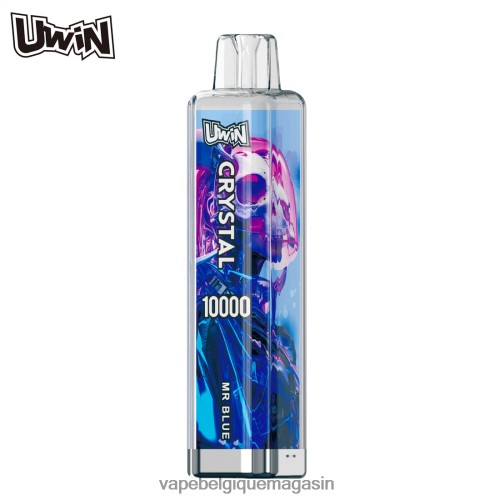 Eliquide Belgique - UWIN CRYSTAL 10000 vapes jetables HZ2D6380 monsieur bleu