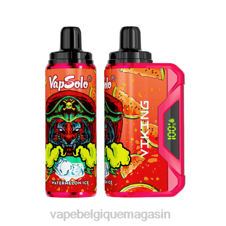 Eliquide Belgique - Vapsolo VIKING vape jetable glace à la pastèque L8DN160