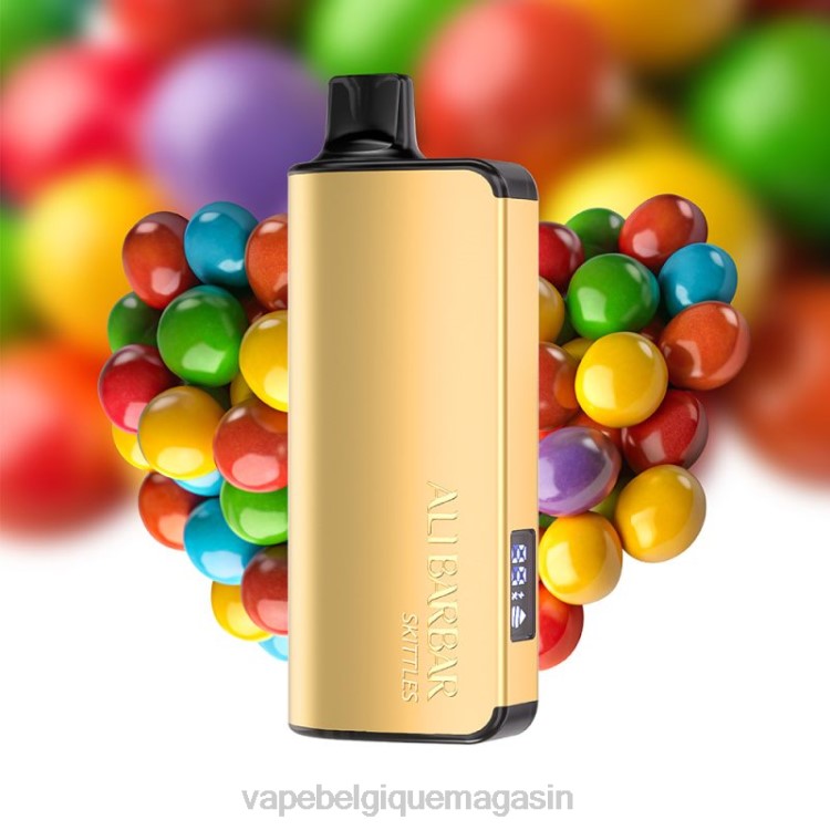 Vape Belgique - Alibarbar Ingot 20000 vapes jetables bonbons arc-en-ciel L8DN41