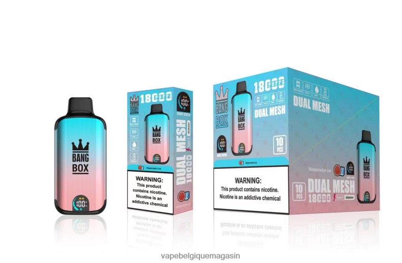Vape Belgique - Bang Box 18000 bouffées glace à la pastèque 4V64F896