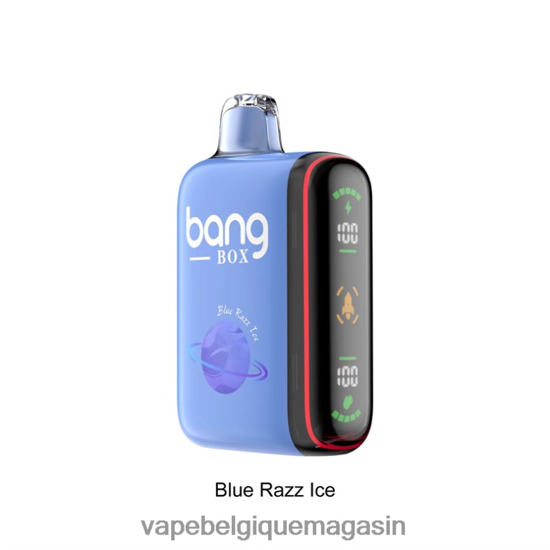 Vape Belgique - Bang Box Affichage de puissance intelligent de 9 000 à 18 000 bouffées glace bleue 4V64F826