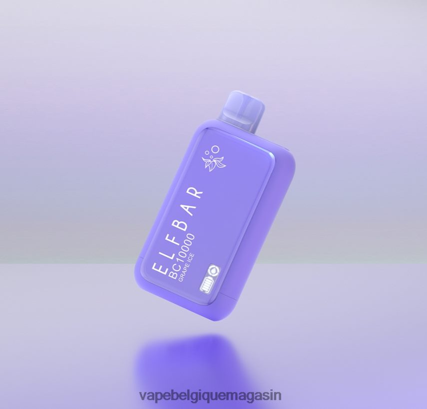 Vape Belgique - ELFBAR BC10000 édition dinmol de vape jetable glace aux raisins R68V2221