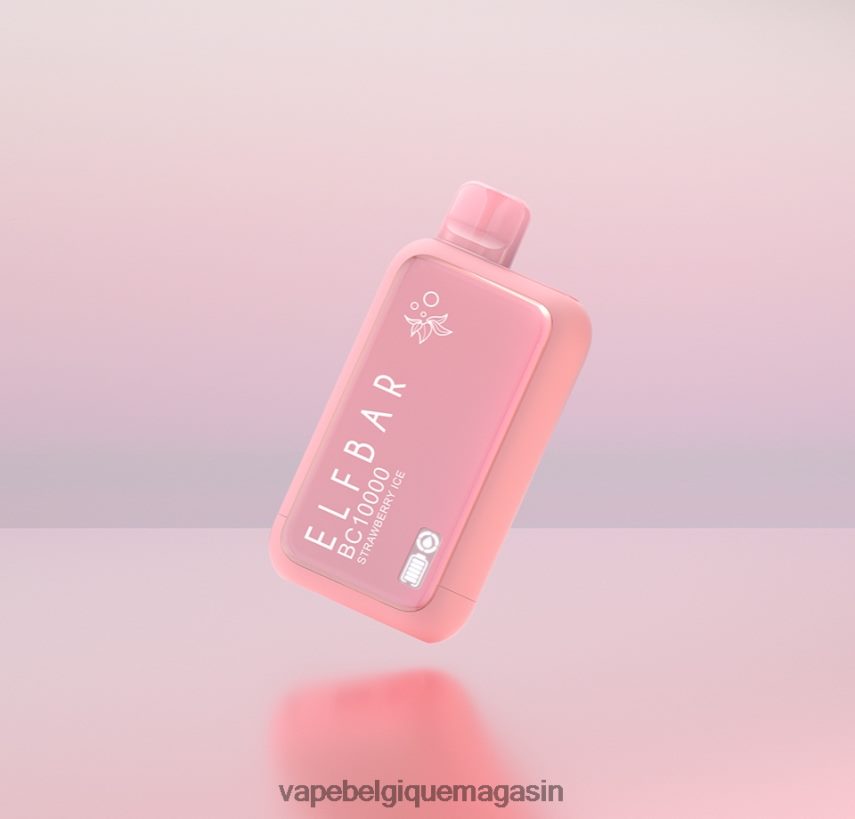 Vape Belgique - ELFBAR BC10000 édition dinmol de vape jetable glace à la fraise R68V2216