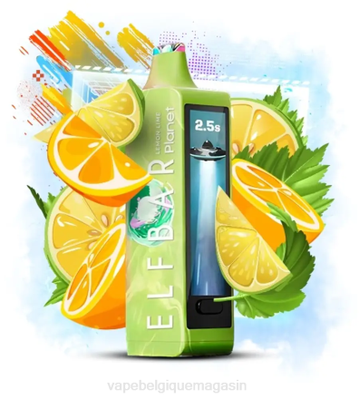 Vape Belgique - Elf Bar Planet 25000 citron vert PRN216