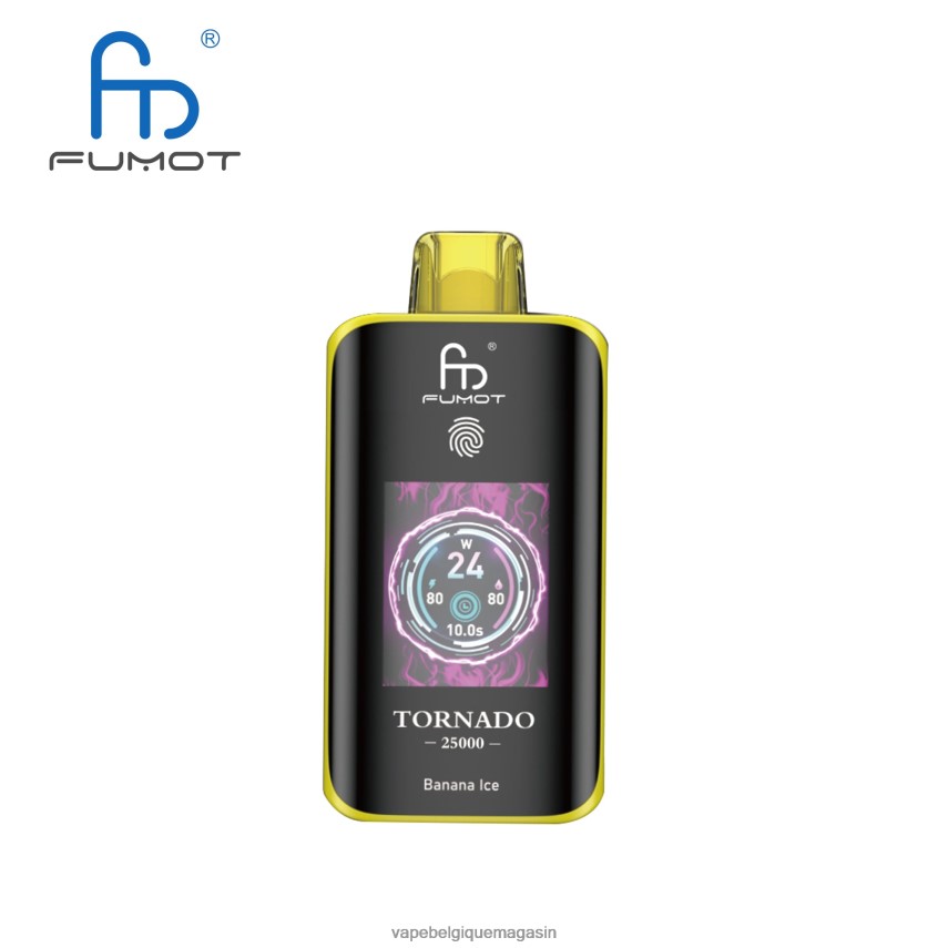 Vape Belgique - Fumot Tornado 25000 vapes jetables glace à la banane B664681