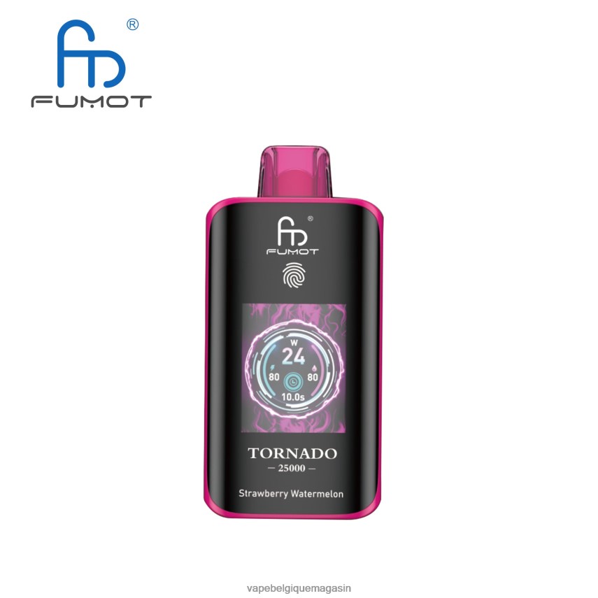 Vape Belgique - Fumot Tornado 25000 vapes jetables pastèque fraise B6646816