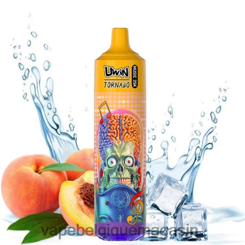 Vape Belgique - UWIN CRYSTAL vape jetable 35k HZ2D6396 glace à la pêche d'été