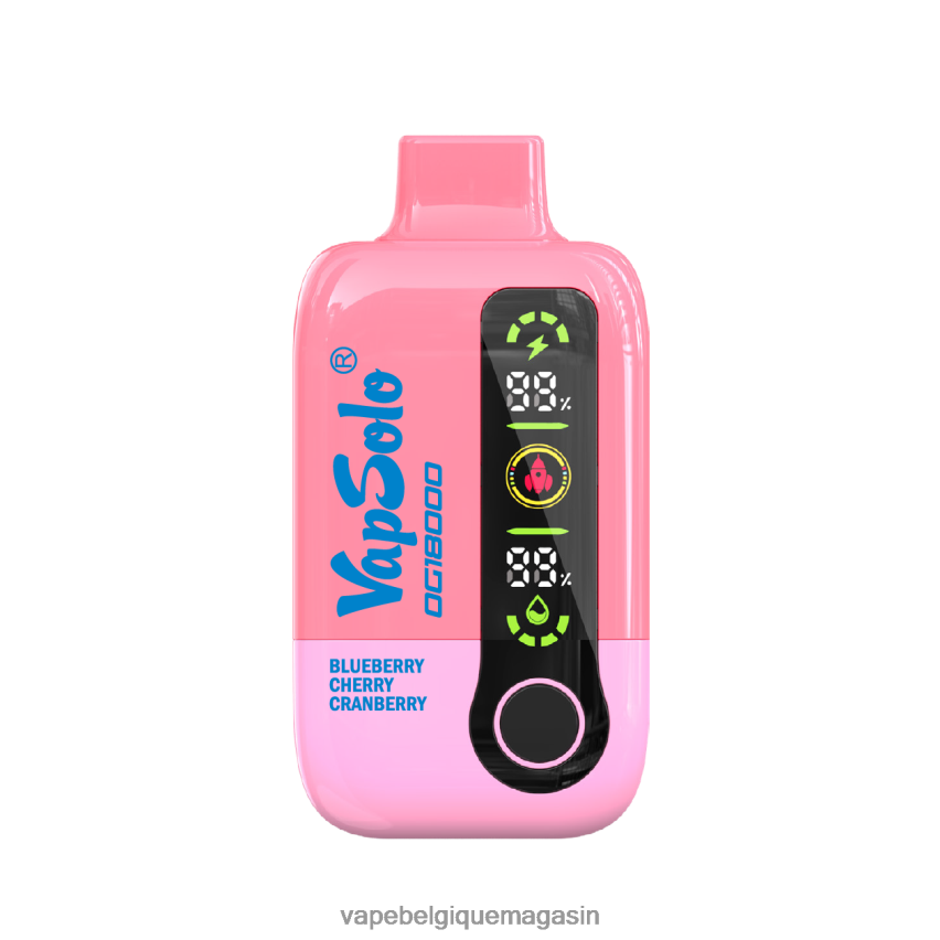 Vape Belgique - VapSolo dg18000 myrtille cerise canneberge 0JV6P01